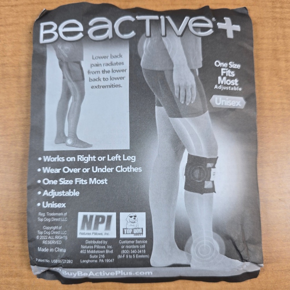 Sciatica Pain Relief Brace For Sciatic Nerve Pain, BE ACTIVE, One Size Knee Wrap